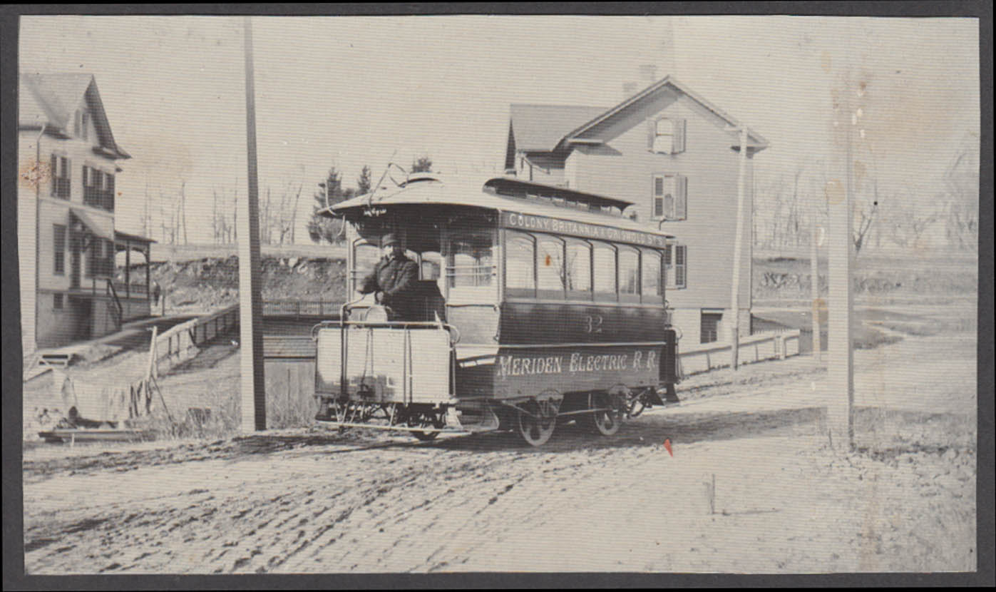 Meriden Electric Ry streetcar #32 Colony Britannia & Griswold Sts photo ...