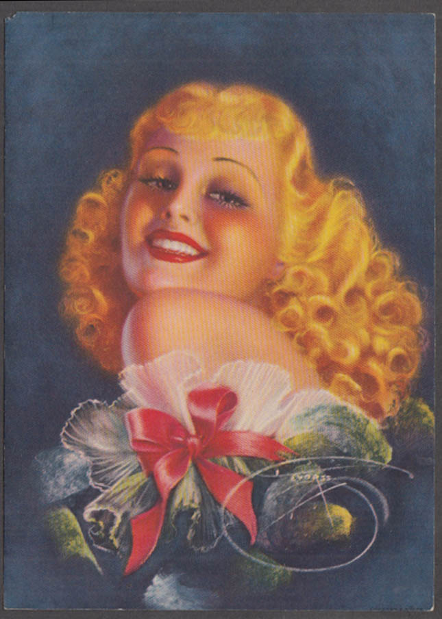 Billy Devorss Blonde Pin Up Calendar Print Orchid Pin 1940s Ebay 