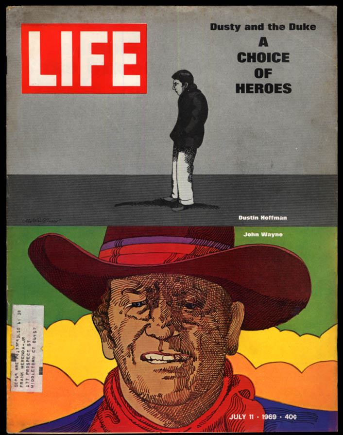 LIFE 7/11 1969 Dustin Hoffman John Wayne Shih Tzu Nixon Vietnam Judy ...