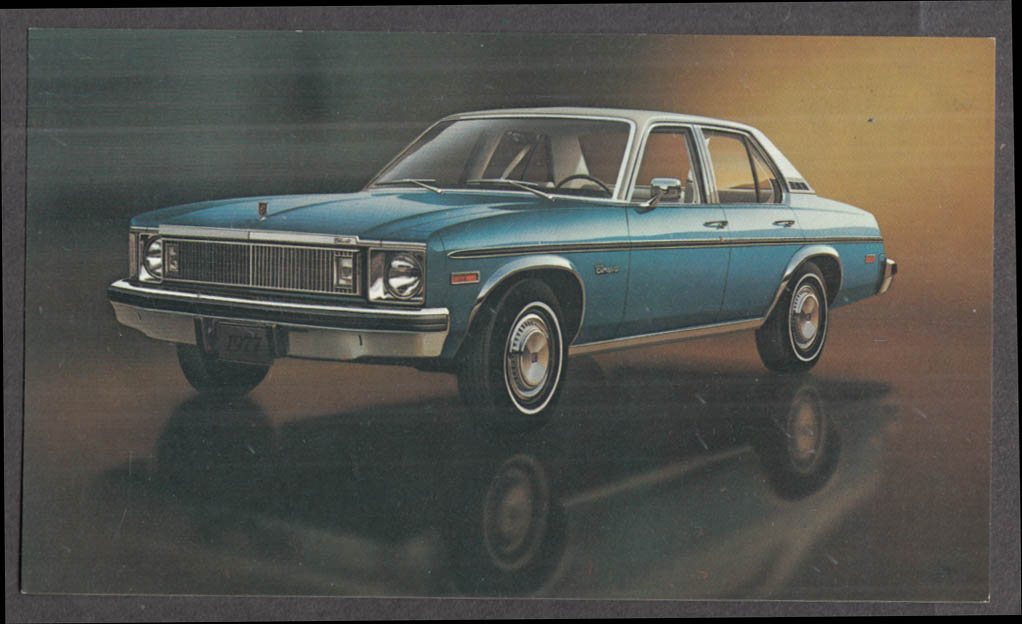 1977 Chevrolet Chevy II Concours Sedan advertising postcard