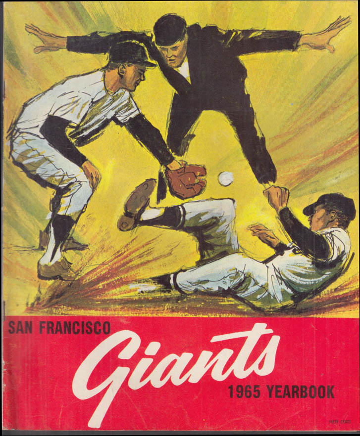 San Francisco Giants Yearbook 1965 Mays Marichal McCovey Cepeda Perry ...