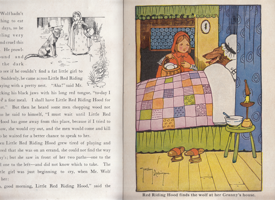 Little Red Riding Hood by Gordon Robinson: Linenette Sam'l Gabriel #403 ...