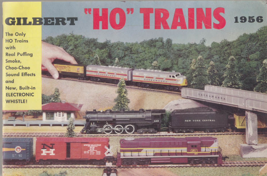 A C Gilbert HO Trains Catalog 1956 Lackawanna PRR Alco NY Central &c