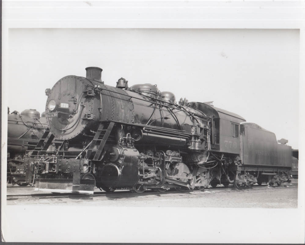 Western Maryland RR 2-8-0 #776 steam locomotive photo Elkins Roundhouse ...