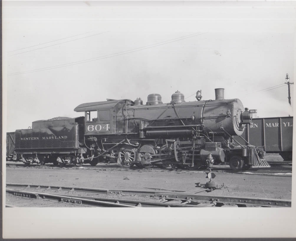 Western Maryland RR 2-8-0 #604 steam locomotive photo Hagerstown ...