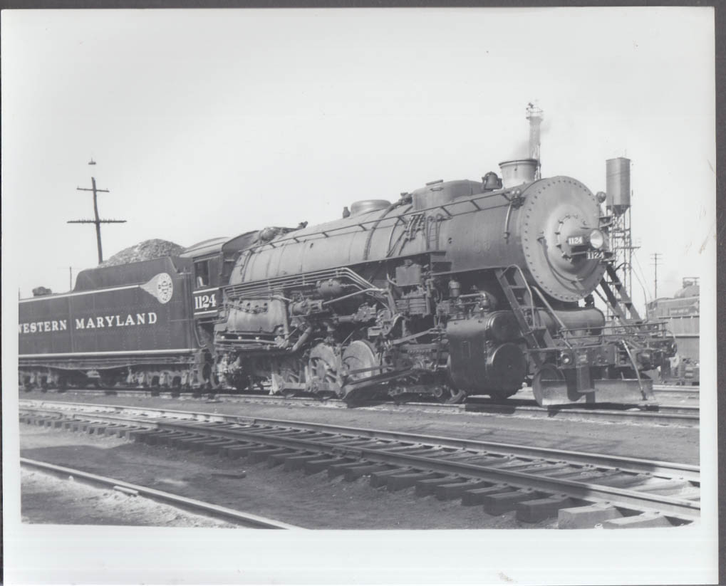 Western Maryland RR 2-10-0 #1124 steam locomotive photo