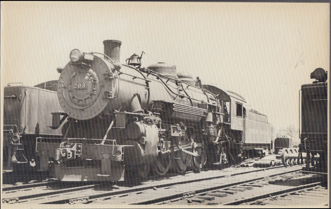 Western Maryland RR 2-8-0 #208 steam locomotive photo Hagerstown MD