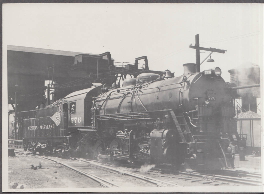 Western Maryland RR 2-8-0 #776 steam locomotive 5x7