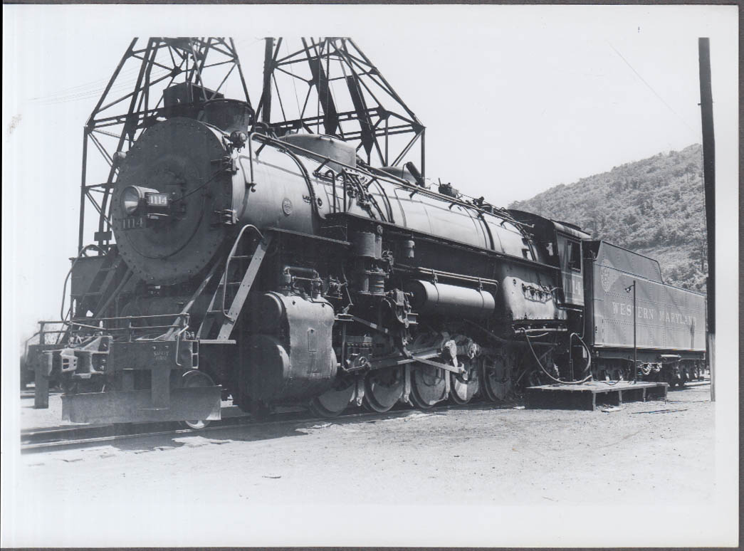 Western Maryland RR 2-10-0 #1114 steam locomotive 5x7