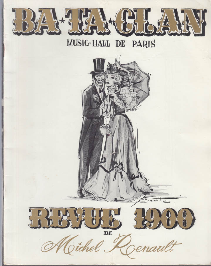 Bataclan Music Hall Paris Revue 1900 de Michel Renault program 1971