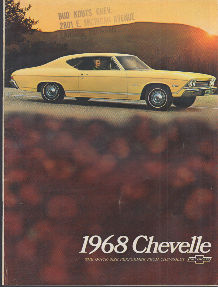 1968 Chevrolet Chevelle sales brochure SS 396 Malibu Concours 300 ...