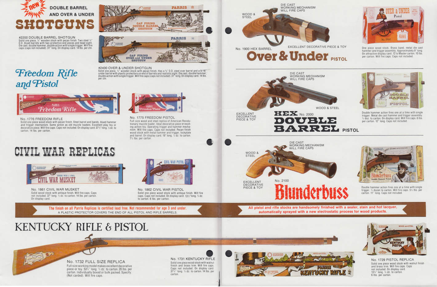 Parris Replicas ad insert 1983 shotgun pistol Kentucky Rifle Trainer ...