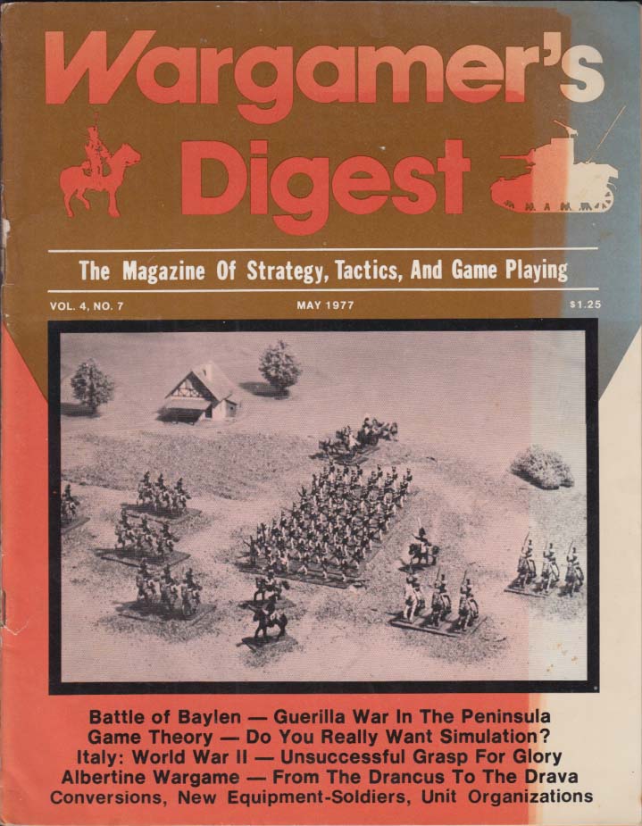 WARGAMER'S DIGEST 5 1977 Albertine; Battle of Baylen; Italy WW2 &c