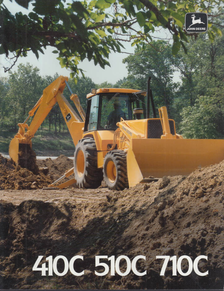 John Deere 410C 510C 710C Backhoe Catalog 1988