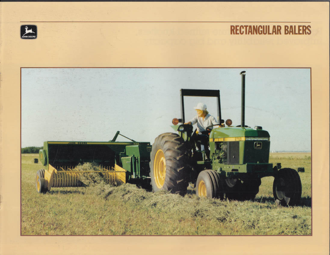 John Deere brochure Rectangular Bailers 328 338 348 468: 1988