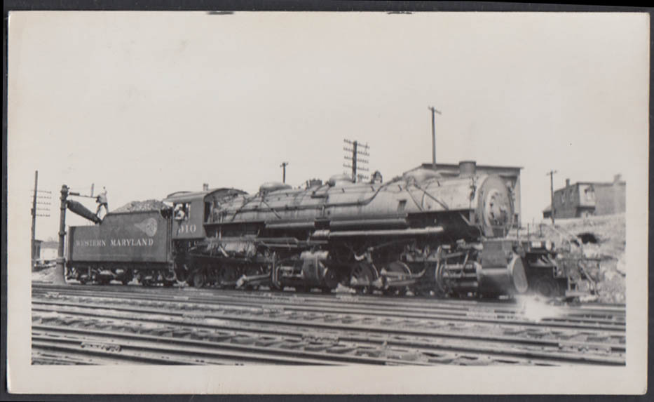 Western Maryland RR steam locomotive photo Lima 2-8-8-2 #910 Hagerstown ...