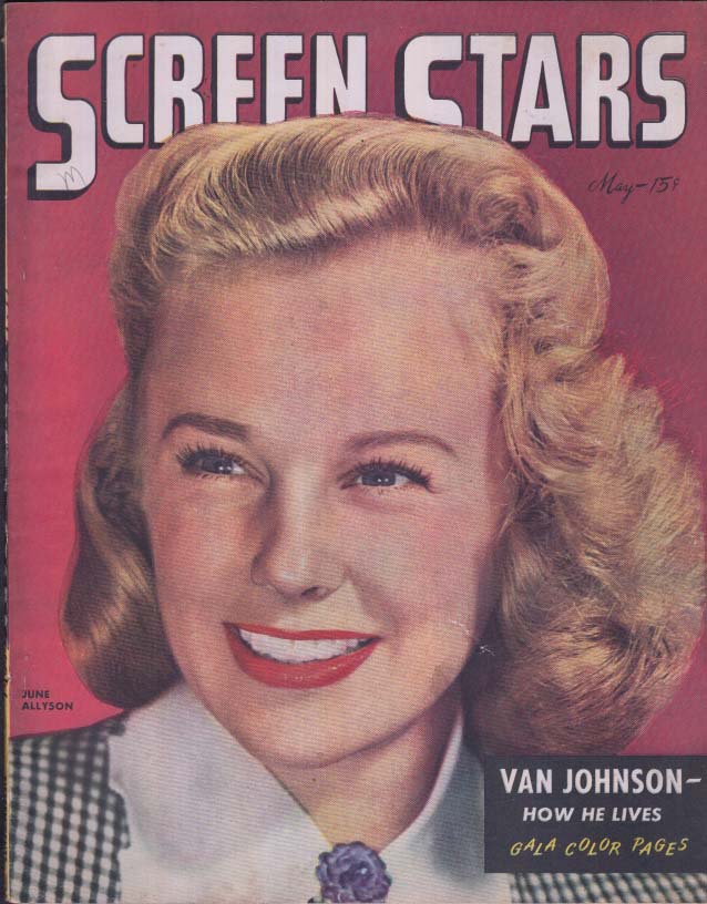 SCREEN STARS 5 1946 June Allyson Van Johnson Jennifer Jones Stanwyck ...