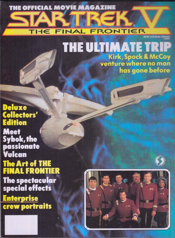 Star Trek V Fonal Frontier Official Movie Magazine 1989 Starlog