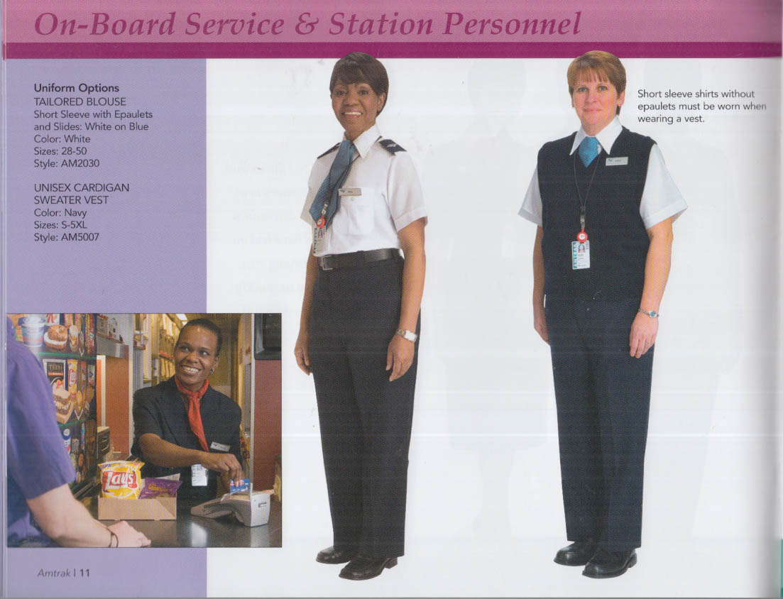 Amtrak The Uniformed Look Uniforms for Employees Catalog 2006