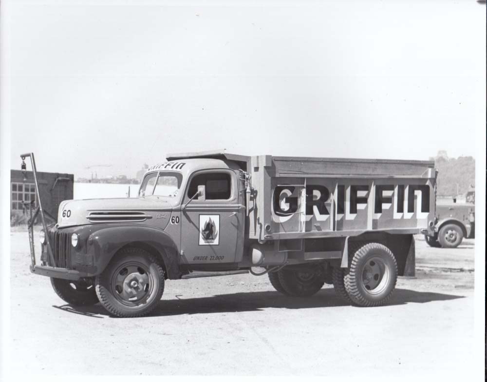 c 1947 Ford Griffin Company Dump truck photo