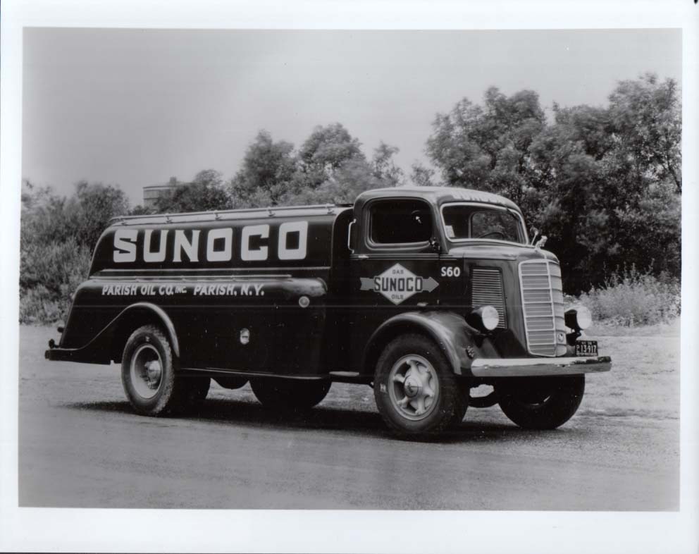 1938 Mack Sunoco Tanker truck photo Parish Oil Co Parish NY