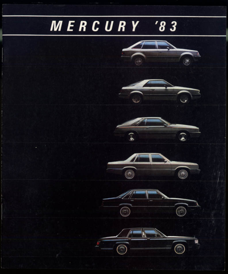 1983 Mercury Capri Grand Marquis LN7 Lynx Zephyr Marquis sales brochure