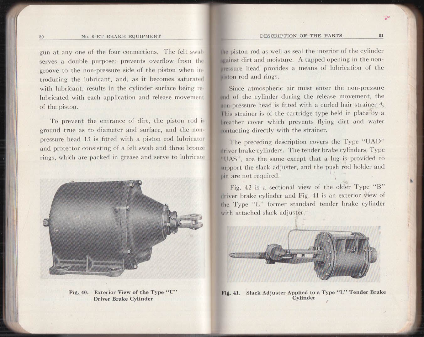 Westinghouse Railroad Locomotive Brake Equipment 8-ET Instructions 12 1937