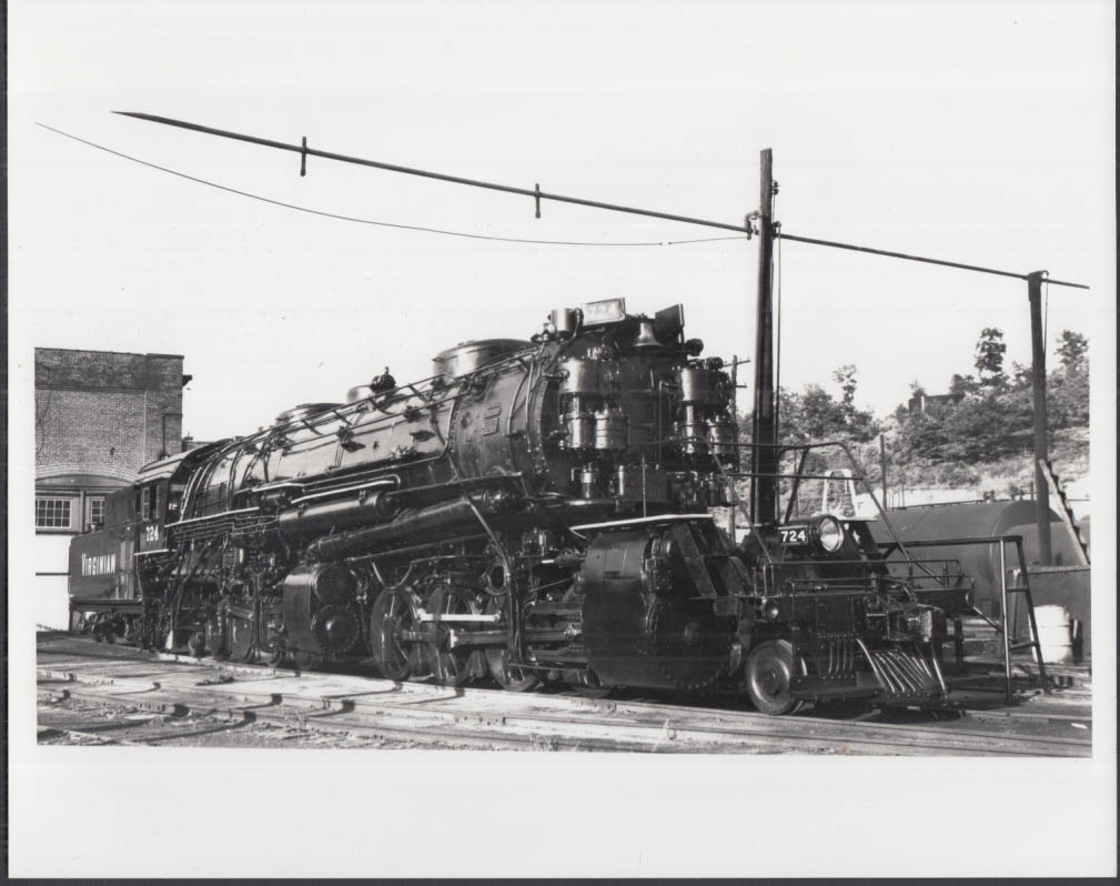 Virginian Railway Alco 2-8-8-2 steam locomotive #724 photo Princeton WV ...