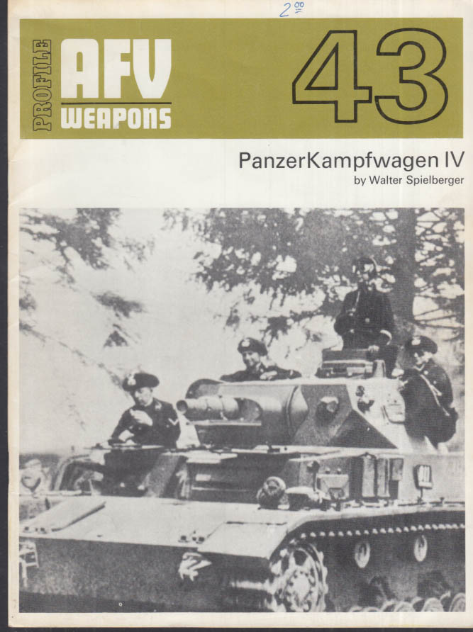 Profile AFV Weapons: #43 PanzerKampfwagen IV Tank: 4/1972