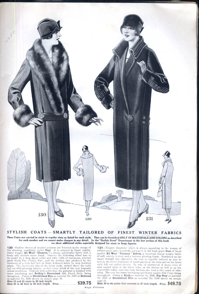 Victor Ladies Tailoring Fall 1926 Winter 1927 Catalog w/ swatches &c ...