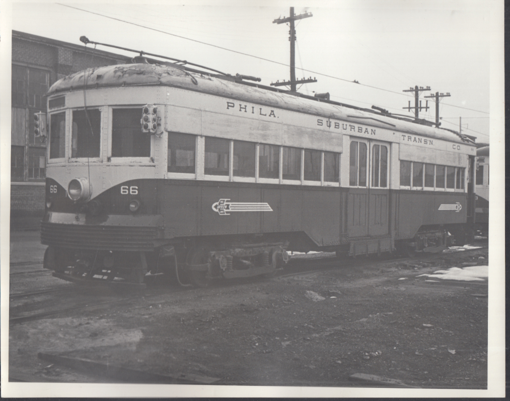 Philadelphia Suburban Transportation Red Arrow Trolley #66 RR photo ...