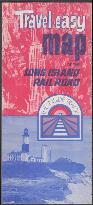 Long Island Rail Road Travel Easy railroad route map 1970