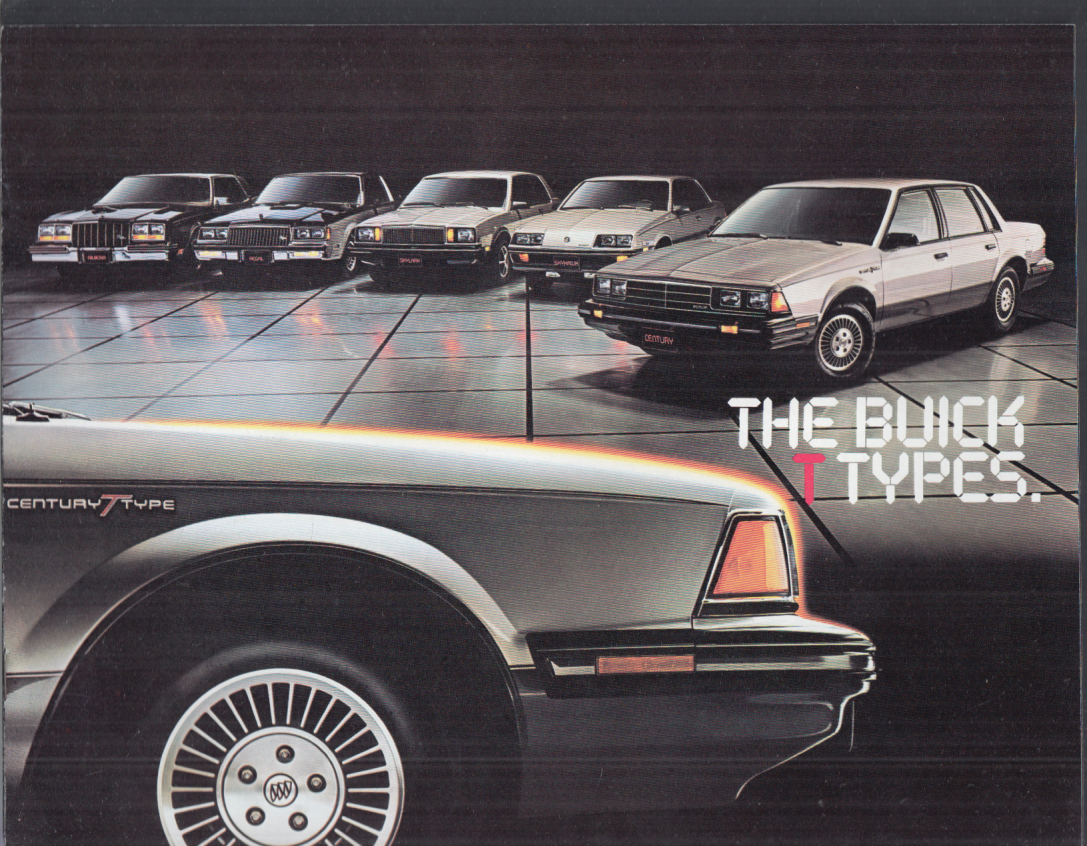 1983 Buick T-Type brochure Riviera Regal Skylark Skyhawk Century