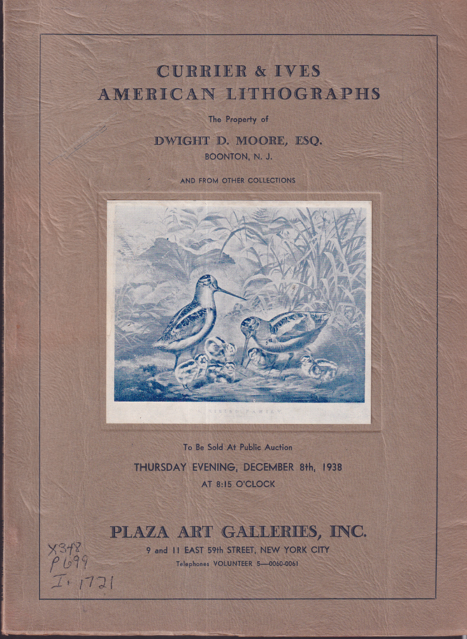 Currier & Ives American Lithographs Plaza Art Galleries Auction Catalog ...