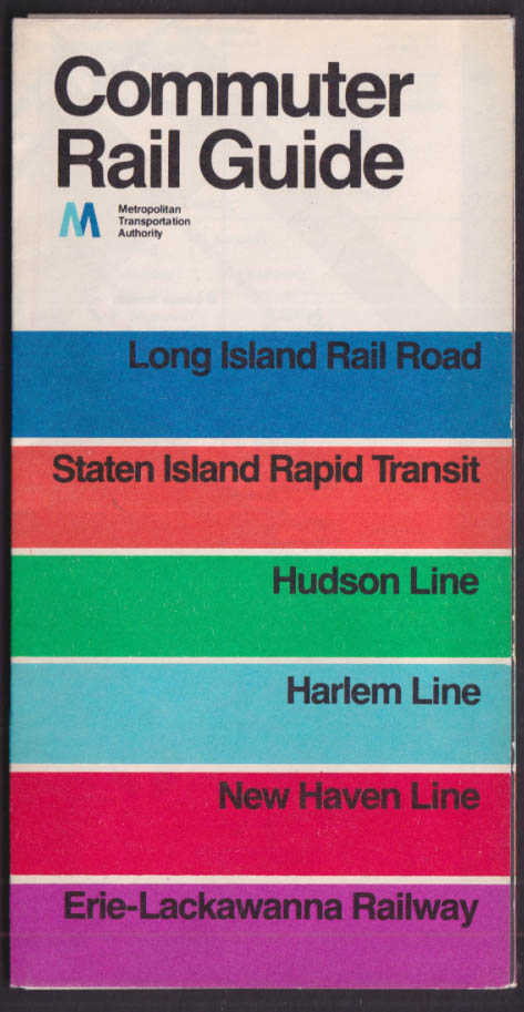 NY MTA Metropolitan Transportation Authority Commuter Rail Map LIRR ...