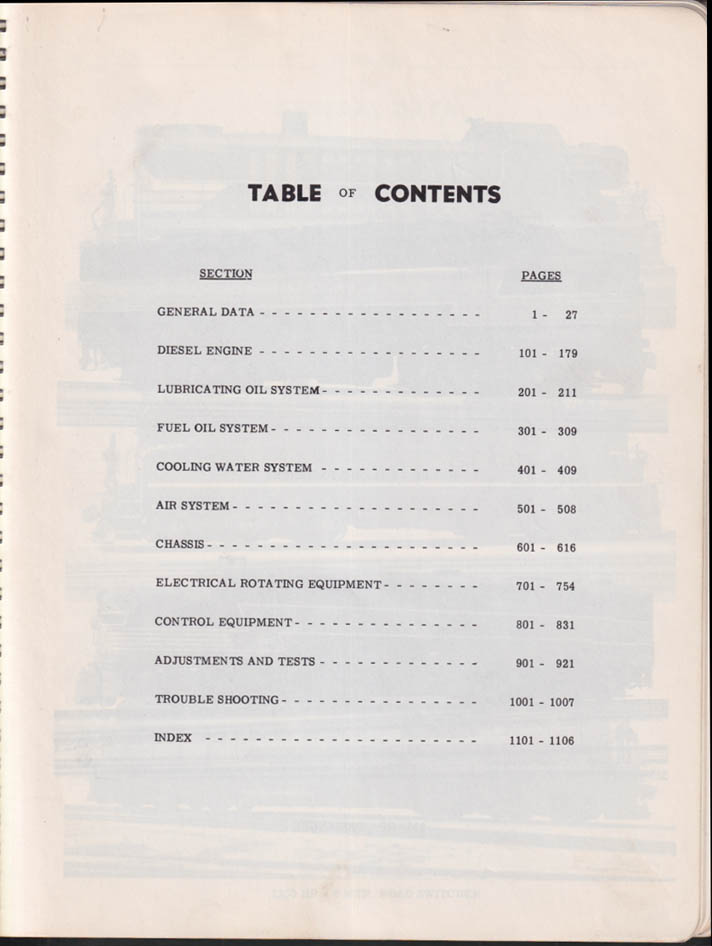 Alco Locomotive Maintenance Manual Road Locos with Model 244 Engines 1954