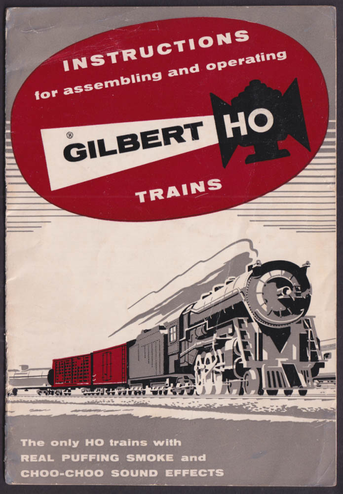 Gilbert HO electric Trains Instructions booklet 1955