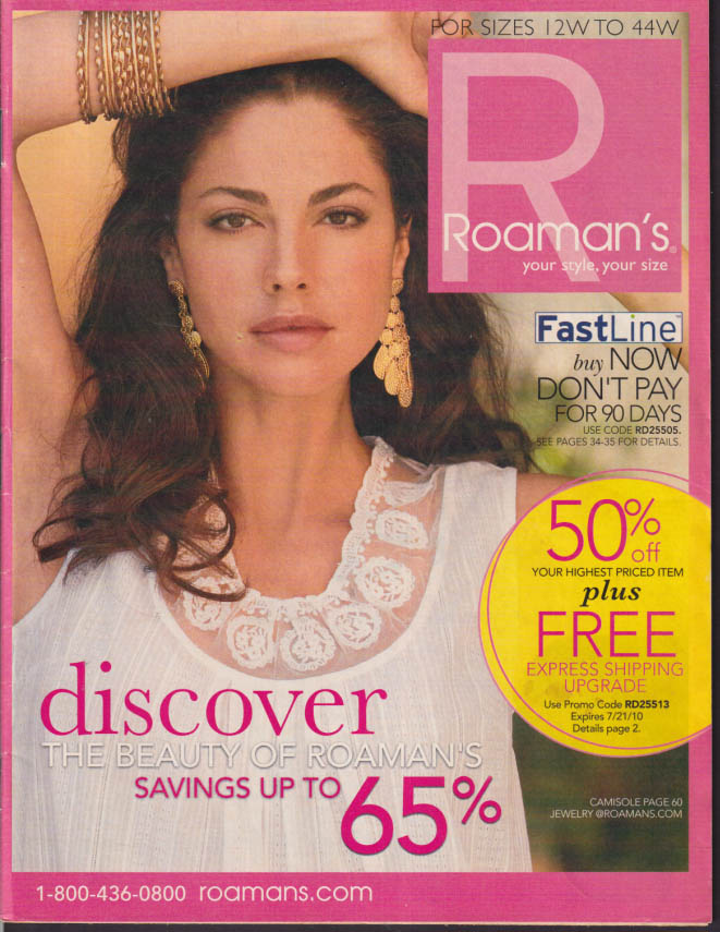 Roaman's Woman's Fashions Catalog Sizes 12W to 44W 2010