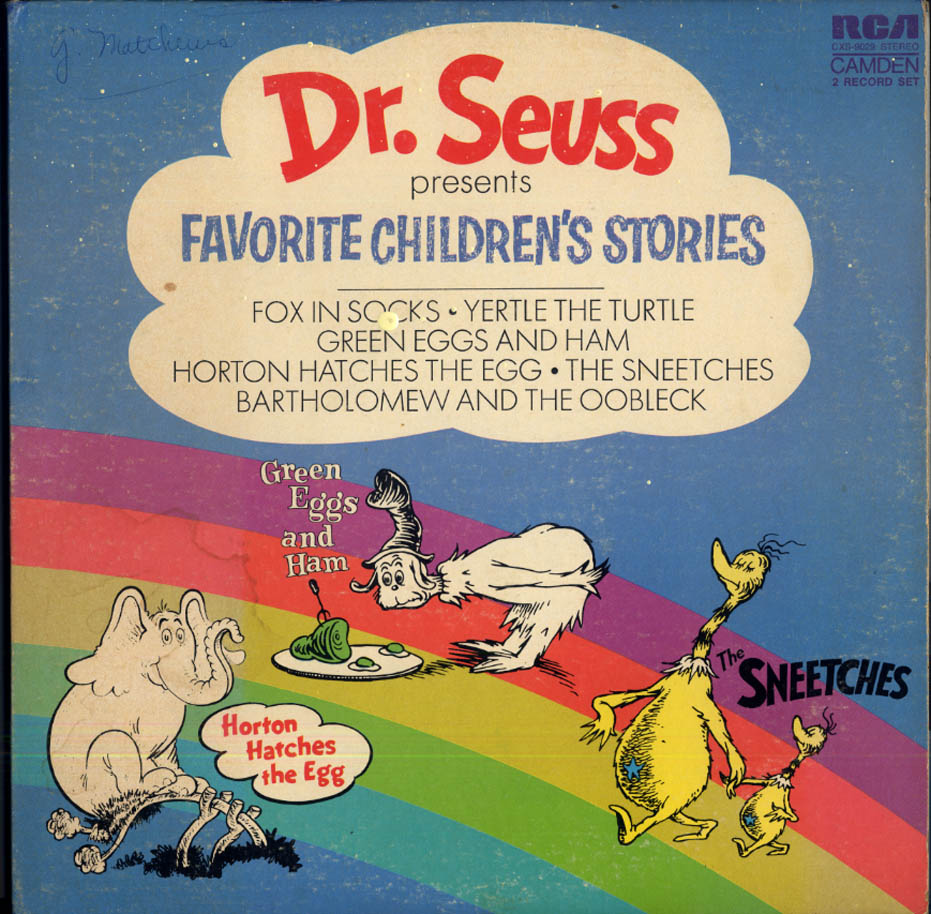 Dr Seuss Presents Favorite Children's Stories 2-LP set 1972