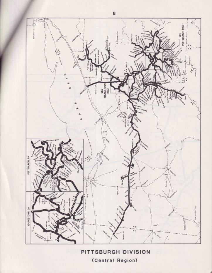 Conrail Railroad Division Maps / Operations 4 1988