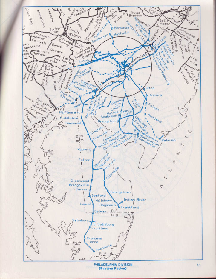 Conrail Railroad Division Maps / Operations 3 1984