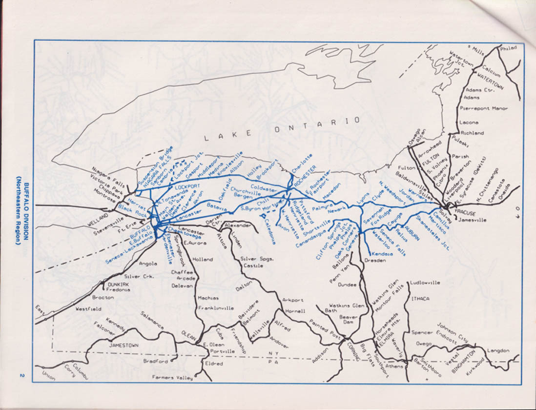 Conrail Railroad Division Maps / Operations 3 1984