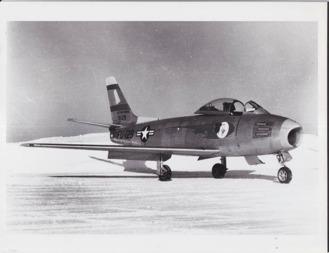 USAF North American F-86A Sabre FU-129 8129 North Dakota ANG photo