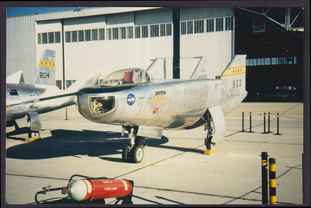 NASA Northrop M2-F3 heavyweight lifting body 803 outside hangar color photo