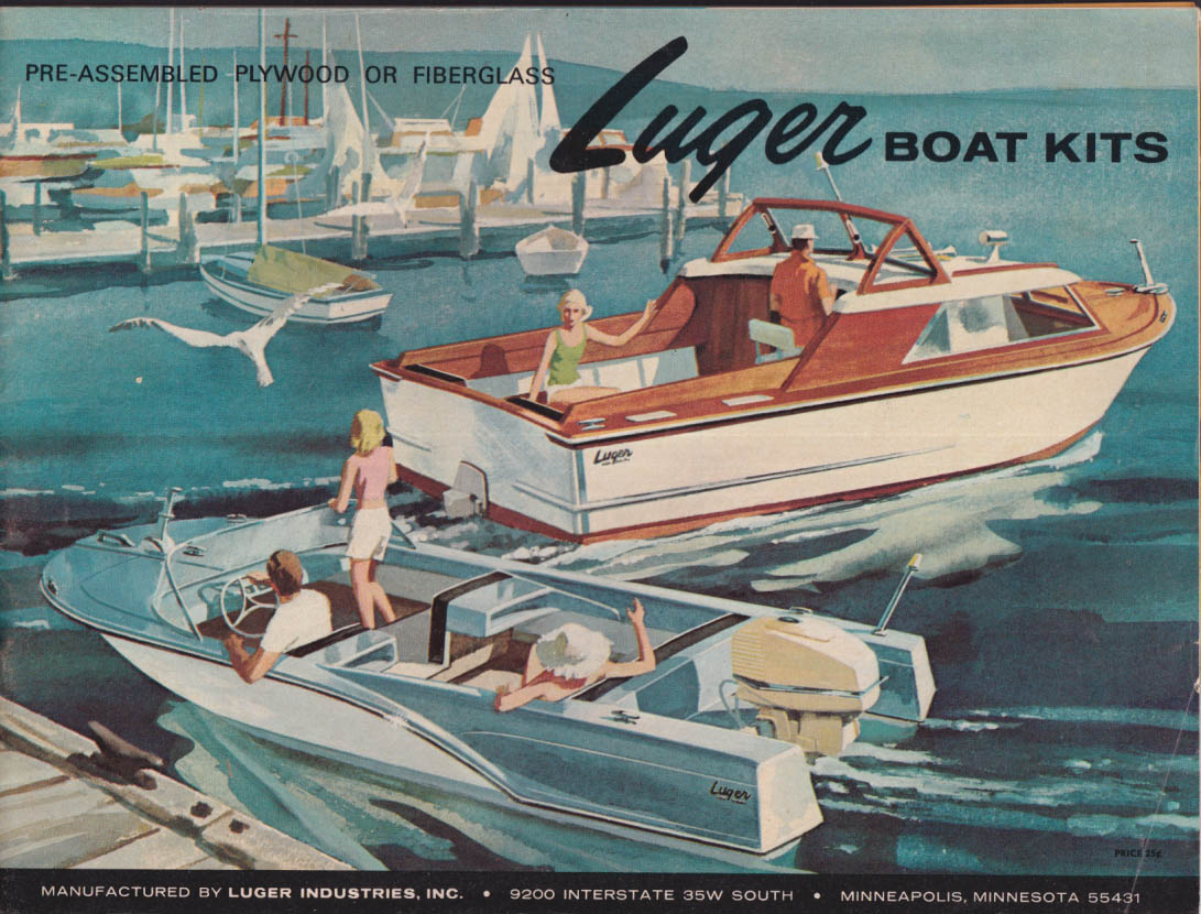 Luger Boat Kits Catalog c 1965 12-32' boats engines, plywood fiberglass &c