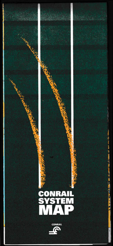 Conrail Railroad System Map 1993