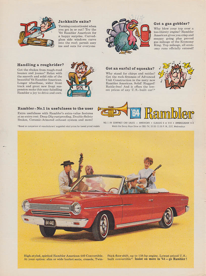 No. 1 in usefulness to the user - AMC Rambler American 440 Convertible ...