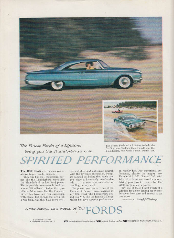 Spirited Performance - Ford Starliner ad 1960 CAS