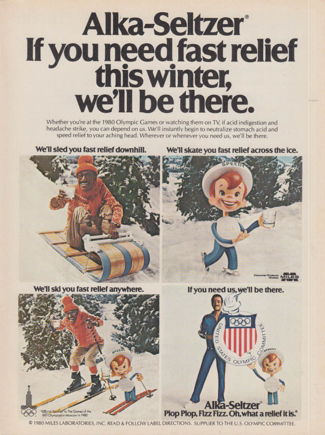 Sammy Davis Jr for Alka-Seltzer & The Olympics ad 1980 R&T