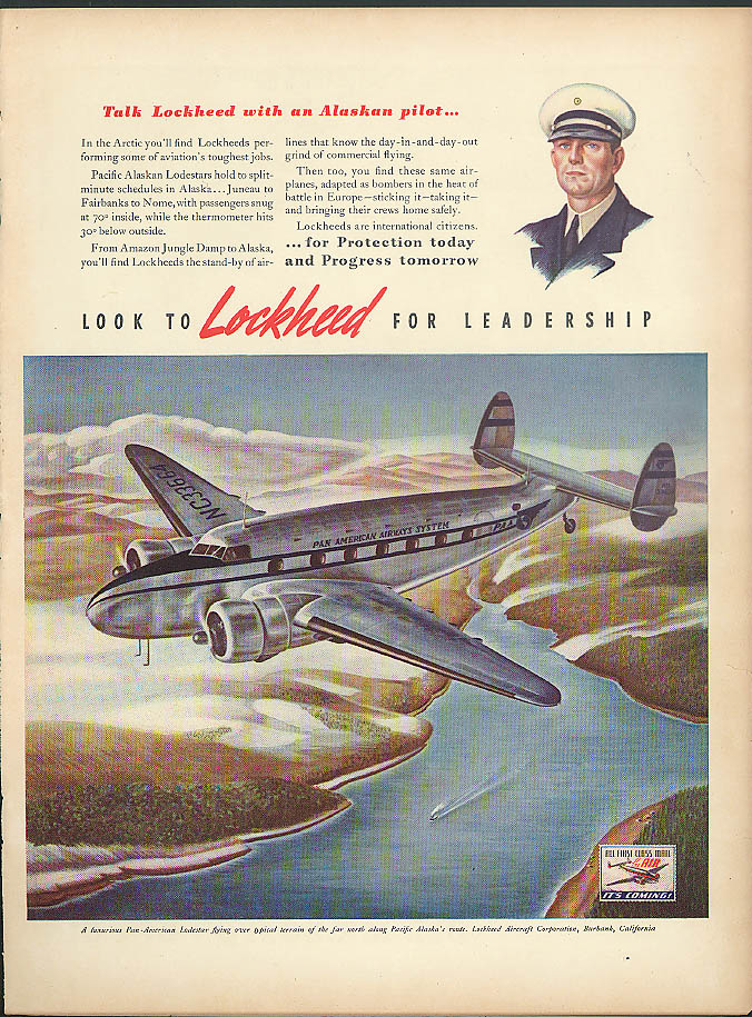 Talk Lockheed wih an Alaskan pilot Lockheed Lodestar ad 1941